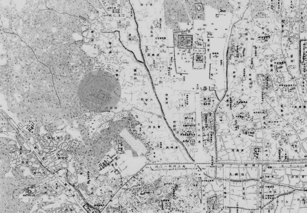 근세지도에 나타난 사직단 위치 _1914 (조선총독부 일만분의 일 지도)